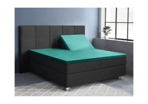 PRIMAVIERA DELUXE Splittopper Satijn Hoeslaken Donker Groen, Huis en Inrichting, Slaapkamer | Beddengoed