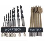 Hofftech Boor- en bitset hout - 3 t/m 25 mm - 14-delig -..., Doe-het-zelf en Verbouw, Gereedschap | Boormachines, Ophalen of Verzenden