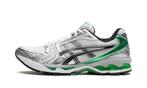 ASICS Gel-Kayano 14 White Malachite Green - maat 48, Verzenden, Nieuw, Sneakers of Gympen, Asics