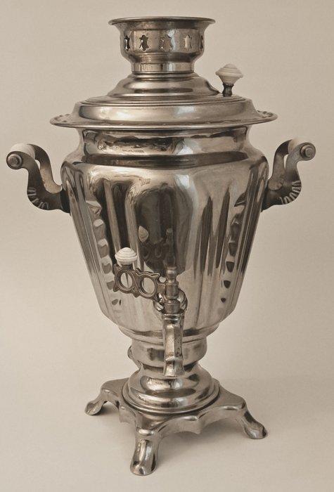 Samovar - Vernikkeld messing, Antiek en Kunst, Curiosa en Brocante