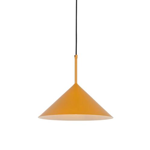 Design hanglamp geel driehoek - Triangolo, Huis en Inrichting, Lampen | Hanglampen, Nieuw, Overige materialen, 75 cm of meer