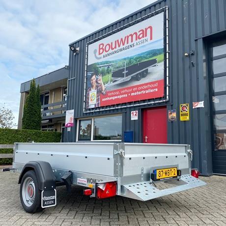 Motortrailer Stema WOM XT 1300 Kg geremd 251x153 met, Auto diversen, Aanhangers en Bagagewagens, Ophalen of Verzenden