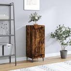 vidaXL Dressoir 34,5x34x90 cm bewerkt hout gerookt eiken, Minder dan 50 cm, Verzenden, Nieuw, 25 tot 50 cm
