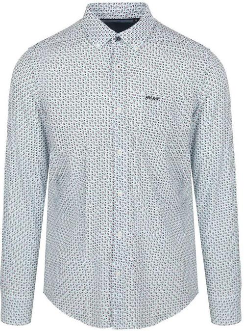 NZA Overhemd Aidan Print Blauw maat 3XL Heren, Kleding | Heren, Overhemden, Nieuw, Verzenden