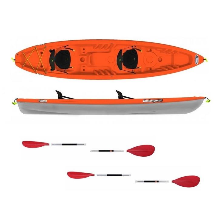 Pelican Challenger 130 Tandem incl. peddels, Watersport en Boten, Kajaks, Verzenden