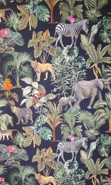 Nieuwe Tessuto Boho met exotische dieren - 300x280cm -, Antiek en Kunst, Antiek | Kleden en Textiel