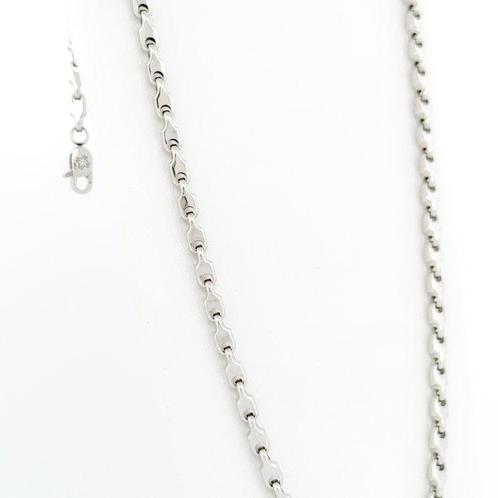 Handmade - Halsketting - 11.3 g - 18 karaat Witgoud, Sieraden, Tassen en Uiterlijk, Kettingen