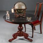 Center table bijzettafel met licht zwart marmer blad ca, Antiek en Kunst, Antiek | Meubels | Tafels, Ophalen of Verzenden