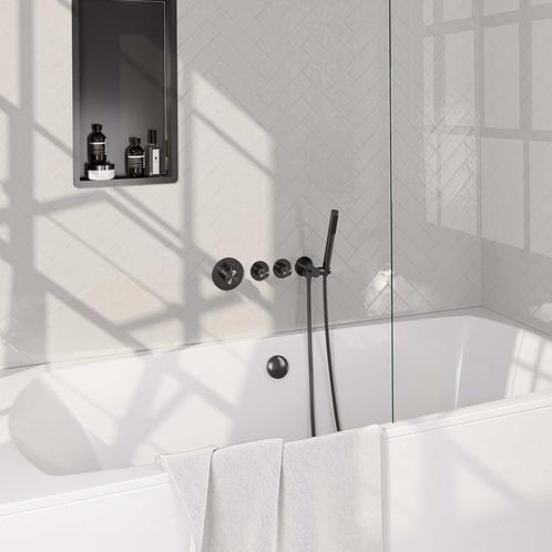 Inbouwthermostaatset Brauer Gunmetal Edition Incl, Doe-het-zelf en Verbouw, Sanitair, Kraan, Nieuw, Ophalen of Verzenden
