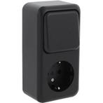 Q-LINK - Wandcontactdoos - Opbouw - 1-voudig Stopcontact -, Ophalen of Verzenden, Nieuw