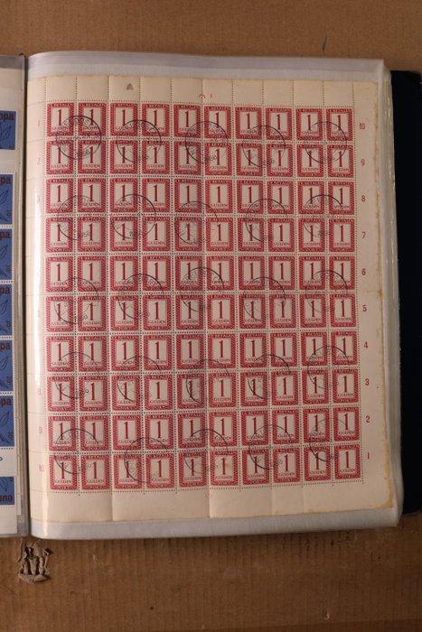 Nederland + diverse landen 1956/1984 - Lot vellen/veldelen, Postzegels en Munten, Postzegels | Nederland