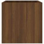 vidaXL Plantenbak 40x40x40 cm bewerkt hout bruineiken, Verzenden, Minder dan 60 cm, Nieuw, Hout