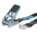Spanband 25 mm 0,8 ton 4M Zwart met Spanoog Fitting, Verzenden, Nieuw