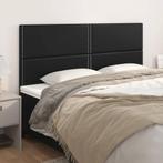 vidaXL Hoofdborden 4 st 90x5x78/88 cm kunstleer zwart, Verzenden, Nieuw, Zwart, Overige materialen