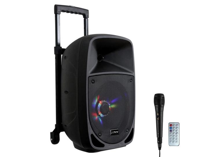 Party Sound PARTY-8LED Karaoke Speaker 8&quot; 300W Met BT,, Audio, Tv en Foto, Luidsprekers, Overige typen, Nieuw, Overige merken