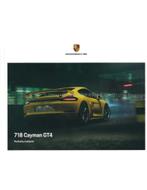 2020 PORSCHE 718 CAYMAN GT4 HARDCOVER BROCHURE ENGELS, Nieuw, Porsche, Author