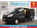Ford Transit Custom 2.0 TDCI L2H1 2xSchuifdeur Airco €267pm, Auto's, Bestelauto's, Zwart, Nieuw, Ford, Lease