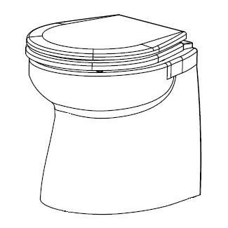 Toiletpot Recht voor Johnson Pump Silent Premium Standaard T, Watersport en Boten, Bootonderdelen, Nieuw, Ophalen of Verzenden