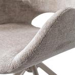 WOOOD Eliva Eetkamerstoel - Velvet Stof - Zand/Beige - Set, Verzenden, Nieuw