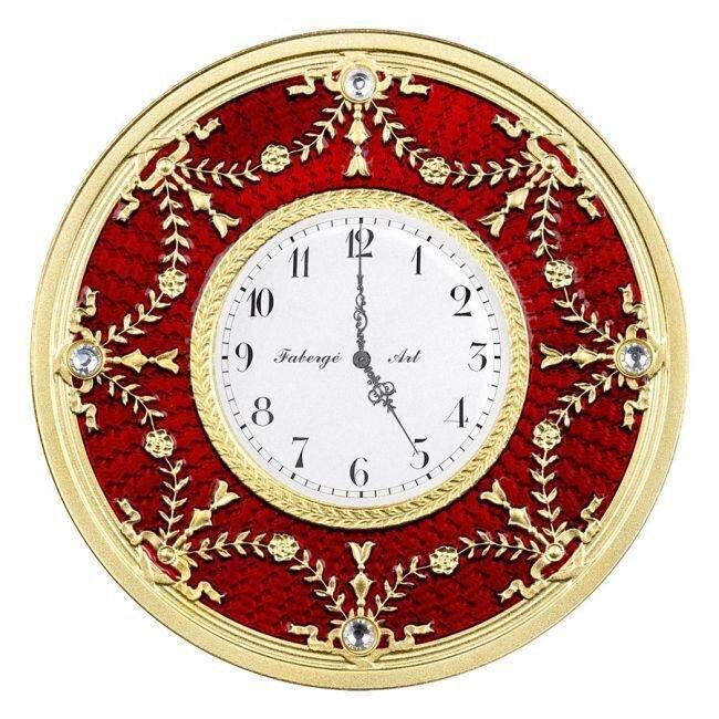 Niue. 1 Dollar 2024 1 oz Fabergé Red Table Clock 24k Gold, Postzegels en Munten, Edelmetalen en Baren
