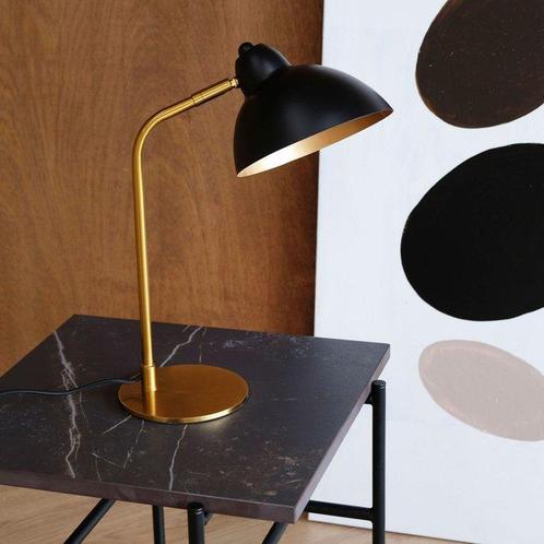 Dyberg Larsen - Tafellamp - Futura - Messing/Zwart - Metaal, Antiek en Kunst, Antiek | Lampen
