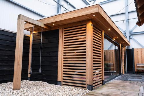 Plat dak met schuur 700x300cm type Nikki, Tuin en Terras, Overkappingen, Ophalen of Verzenden