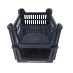 Magazijnbak grijpbak 40x30x16, stapelbaar, donkerblauw,, Doe-het-zelf en Verbouw, Kratten en Dozen, Ophalen of Verzenden, Gebruikt