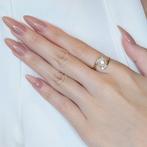 Ring - 18 karaat Geel goud Parel, Sieraden, Tassen en Uiterlijk, Nieuw