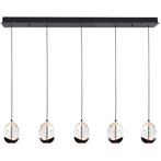 High light | Hanglamp | Helder | Clear Egg | 5 lichts, Nieuw, Ophalen of Verzenden, Glas, 75 cm of meer