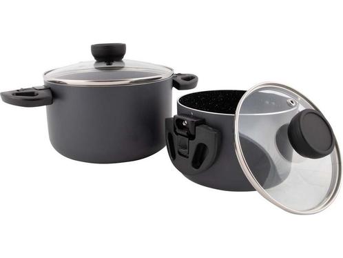 Bo-Camp - Pannenset - Twist - Compact 2 - Aluminium -, Huis en Inrichting, Woonaccessoires | Overige, Zo goed als nieuw, Verzenden