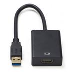 USB naar HDMI adapter | Cablexpert (Full HD, USB A), Computers en Software, Pc- en Netwerkkabels, Nieuw, Verzenden