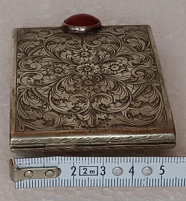 Kaptafelset - .800 zilver - Portemonneeklepje voor in de tas, Antiek en Kunst, Antiek | Goud en Zilver