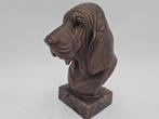 Bust of a Bloodhound dog statue - home decor dog lover gift, Verzenden, Nieuw