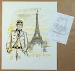 Pratt, Hugo - 1 Pigmentafdruk - Corto Maltese - A Parigi, Nieuw