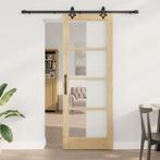 vidaXL Schuifdeur ORKDALvan Massief Hout & Glas, Verzenden, Nieuw