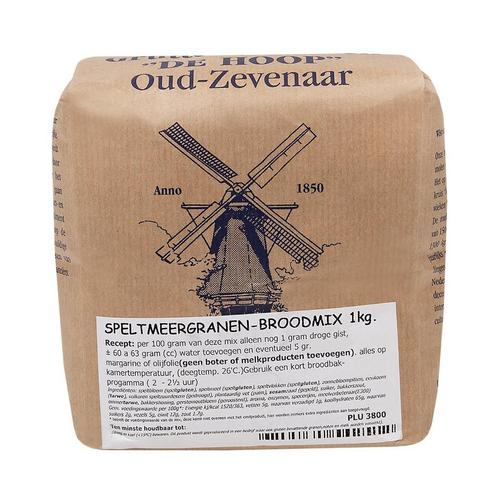 Molen de Hoop Speltmeergranenbroodmix 1kg, Hobby en Vrije tijd, Taarten en Cupcakes maken, Nieuw, Verzenden
