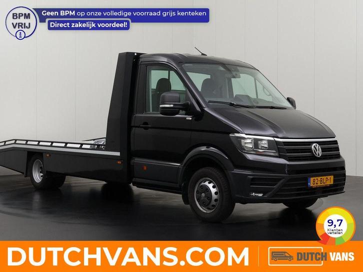 Volkswagen Crafter Autotransporter 2.0TDi | zwart, Auto's, Bestelauto's, Onderhoudsboekje, Lease, Handgeschakeld, BTW verrekenbaar