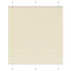 vidaXL Plissé rolgordijn 120x100cm stofbreedte 119,4cm, Huis en Inrichting, Verzenden, Nieuw, Crème