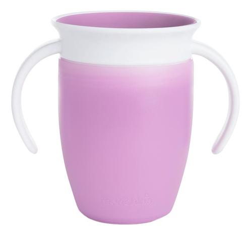 Munchkin 207ml 6m+ Miracle 360 Trainer Cup Paars Anti-Lek, Kinderen en Baby's, Babyvoeding en Toebehoren, Nieuw, Verzenden