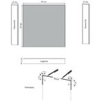 Spiegelkast Sanicare Qlassics 60 cm 1 Deur Belluno Eiken, Ophalen of Verzenden, Nieuw