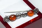Zonder Minimumprijs - Broche 835 Zilver - Barnsteen -
