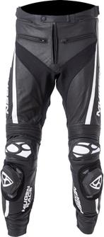 MUGENRACE RBRS-1 Zwart Witte Leren Broek, Nieuw met kaartje, Broek | leer, MUGENRACE, Heren