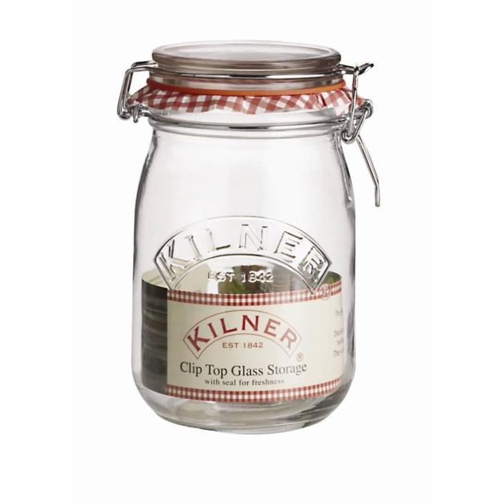 Kilner glazen weckpot / voorraadpot met beugelsluiting, 1 l, Zakelijke goederen, Horeca | Overige, Verzenden