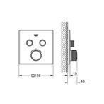 Inbouwkraan Grohe Grohtherm Smart Control Thermostaatkraan, Ophalen of Verzenden, Nieuw