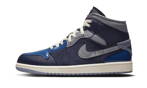 Air Jordan 1 Mid SE Craft Obsidian - maat 46 (Sneakers), Kleding | Dames, Schoenen, Sneakers of Gympen, Nieuw, Verzenden