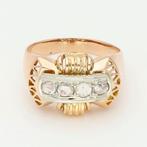 Ring - 18 karaat Roségoud Diamant (Natuurlijk), Nieuw