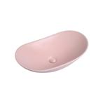 Waskom Gia 61x36x15cm mat roze inclusief afvoerplug, Doe-het-zelf en Verbouw, Sanitair, Verzenden, Nieuw