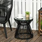 TRUUSK Ronde Tuintafel Met Holle Trommel Ontwerp, Bistrotafe, Verzenden, Nieuw