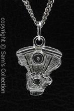 Zilveren Evo motorblok ketting hanger, Verzenden, Nieuw