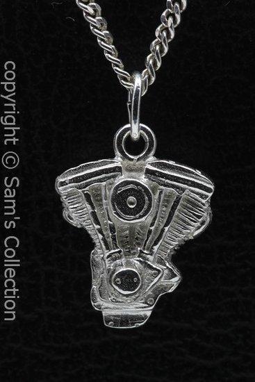 Zilveren Evo motorblok ketting hanger, Sieraden, Tassen en Uiterlijk, Kettinghangers, Verzenden